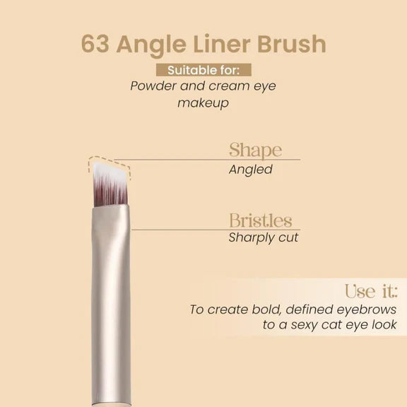 Milagro Beauty Angle Liner Spoolie Brush 63 - 1 pc