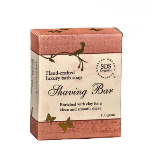 SOS Organics Natural Shaving Bar - 100 gm