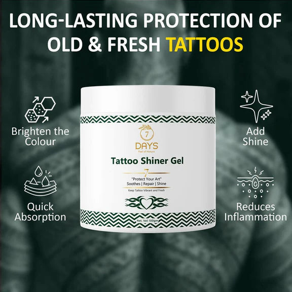 7 Days Tattoo Shiner Gel - 100 gm