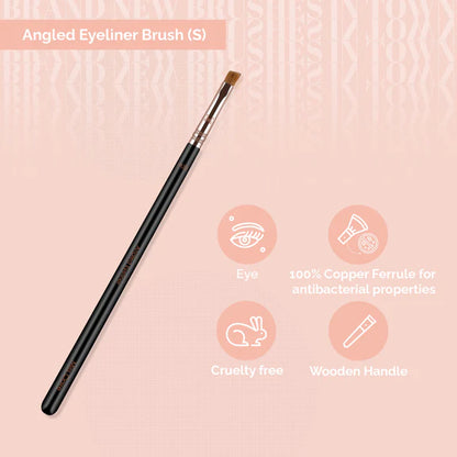 Miss Claire M33 - Angled Eyeliner Brush (S) - Rose Gold - 1 pcs