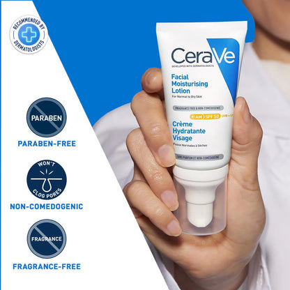 CeraVe AM Facial Moisturizing Lotion With Sunscreen SPF 50 - 52 ml