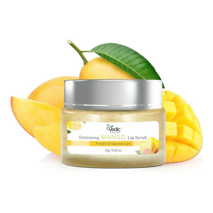 Vedic Naturals Exfoliating Mango Lip Scrub - 15 gm