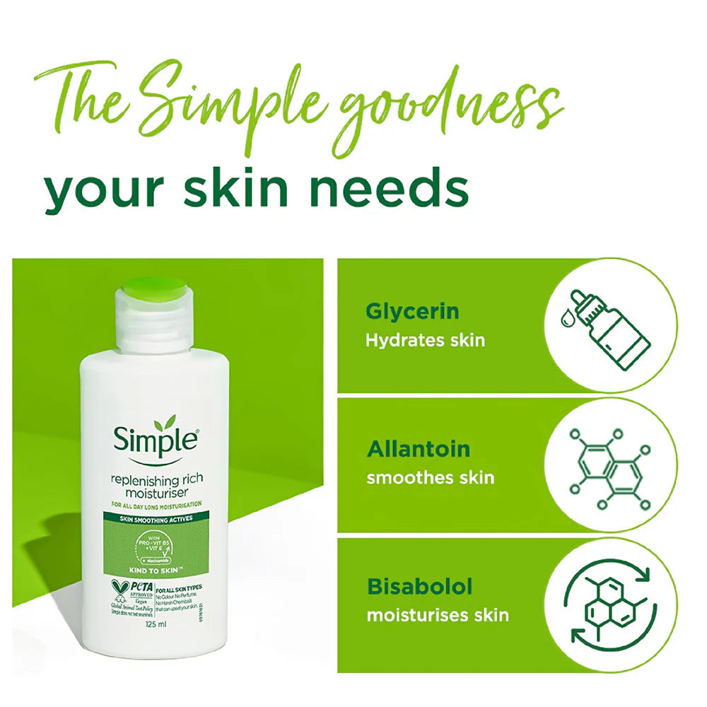 Simple Replenishing Rich Moisturiser - 125 ml