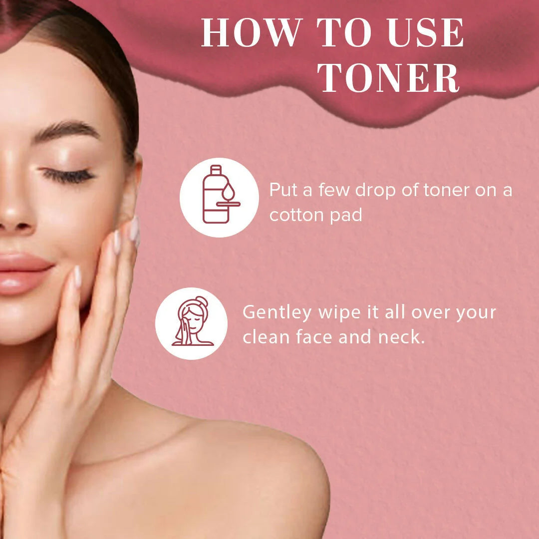 Khadi Natural Rose & Papaya Face Scrub + Rosewater Skin Toner - combo