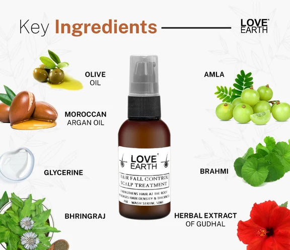 Love Earth Hair Fall Control Scalp Care Pre Wash - 50 ml