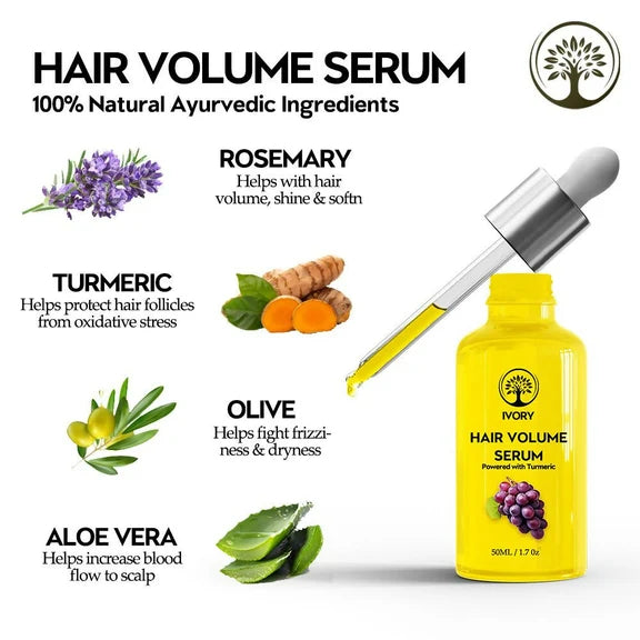 Ivory Natural Hair Volume Serum For Hair Thinning And Healthier Growth - 50 ml