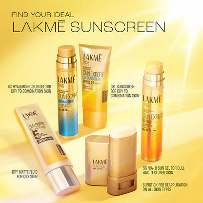 Lakme Sun Expert Dry Matte Fluid SPF 50 PA++++ Sunscreen With 1% Niacinamide & Ceramide - 50 ml