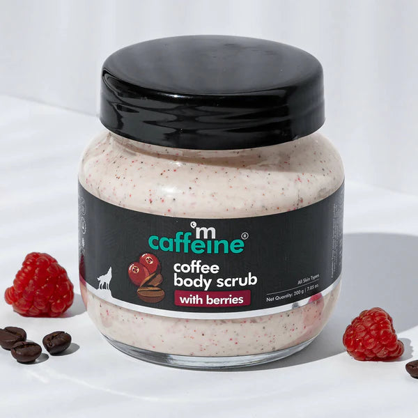 mCaffeine Coffee Body Scrub with Berries - 200 gm