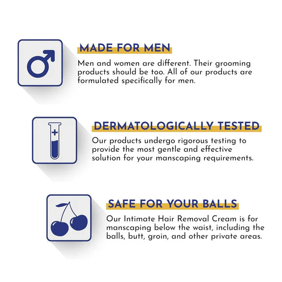 Mannlich Intimate Private Hair Removal Cream For Men - 100 ml