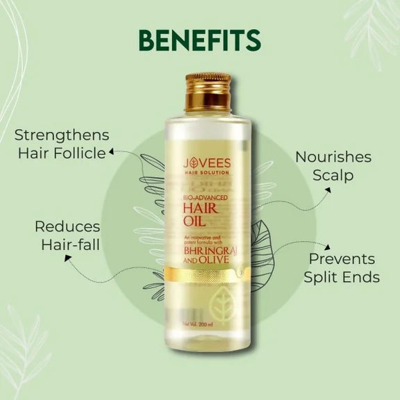Jovees Bhringraj & Olive Bio- Advanced Hair Oil - 200 ml