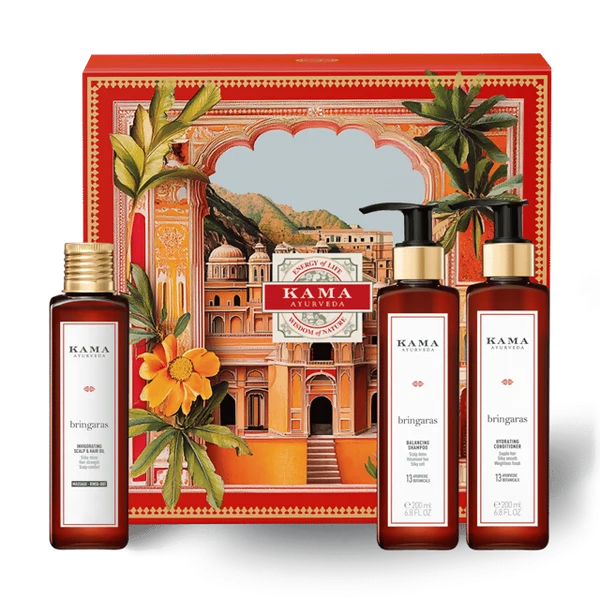 Kama Ayurveda Bringaras Essential Hair-Oiling Ritual Kit - Kit