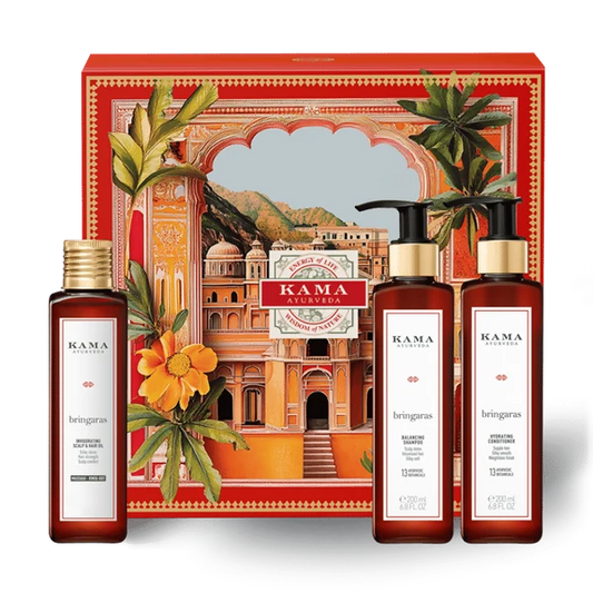 Kama Ayurveda Bringaras Essential Hair-Oiling Ritual Kit - Kit