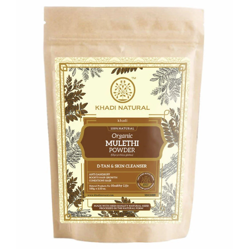 Khadi Natural Organic Mulethi Powder - 100 gm