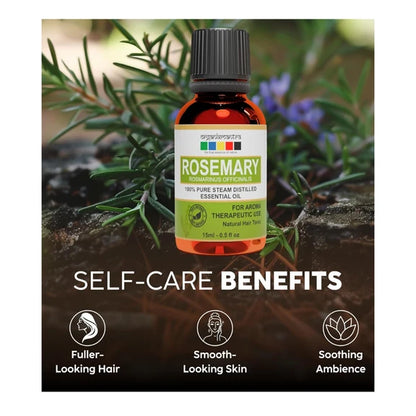 Organix Mantra Rosemary Oil for Hair - 100% Natural Rosemary Hair Oil - 15 ml
