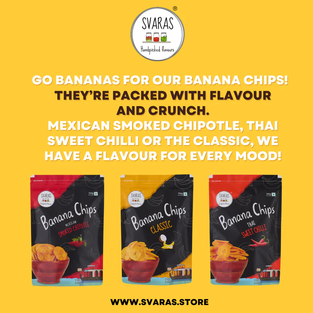 Svaras Kerala Banana Chips Smoked Chipotle