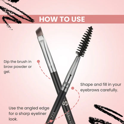 London Prime HD Brow And Angular Brush-LP313 ( Formerly London Pride Cosmetics )
