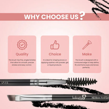 London Prime HD Brow And Angular Brush-LP313 ( Formerly London Pride Cosmetics )