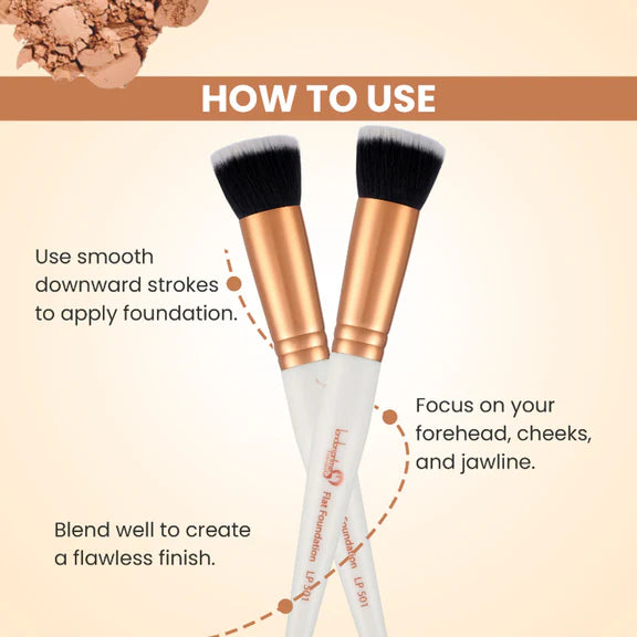 London Prime Cosmetics GS Flat Foundation Brush - 100 gm
