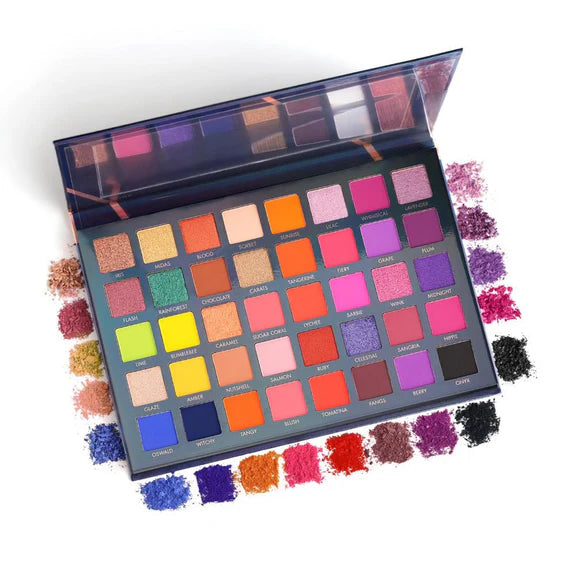 PAC Studio Vibe Eyeshadow Palette X40 Season 1 - Blendable Formula, Intense Color Payoff, Richly Pigmented - 48 gm