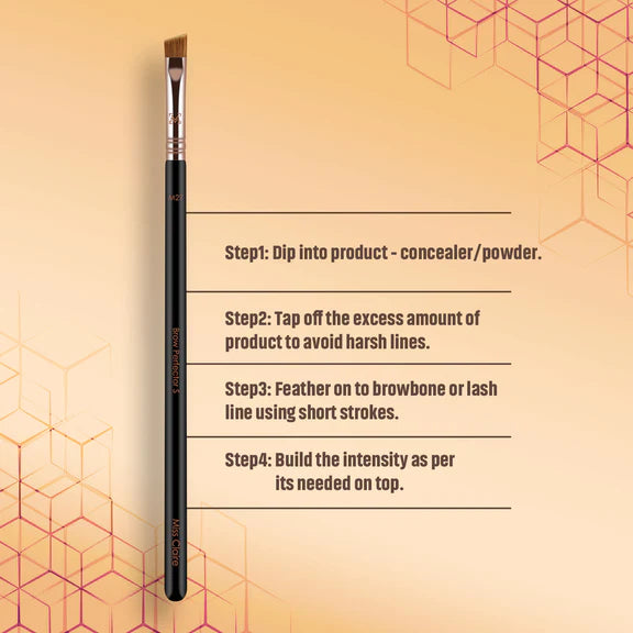 Miss Claire M27 - Brow Perfector Brush (S) - Rose Gold - 1 pcs