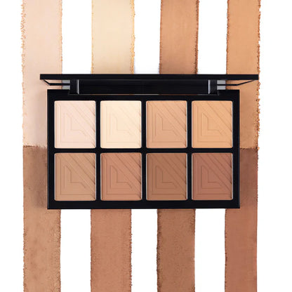 PAC Studio Spotlight Contour Palette X8 - All in One MUA Palette, High Payoff, Shades for every Skin Tone - 5.6 gm