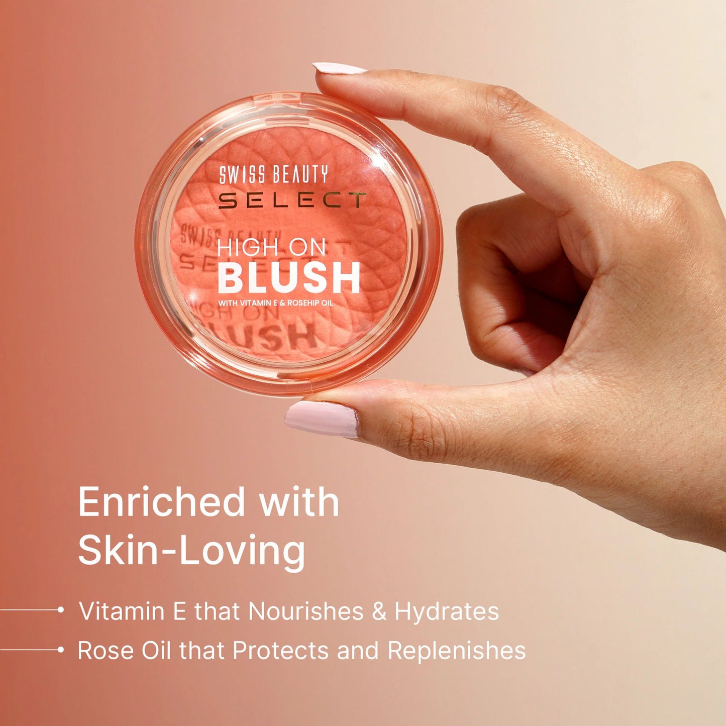 Swiss Beauty Select High On Blush - Pretty Peach - 8 gm