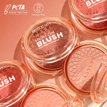 Swiss Beauty Select High On Blush - Pretty Peach - 8 gm