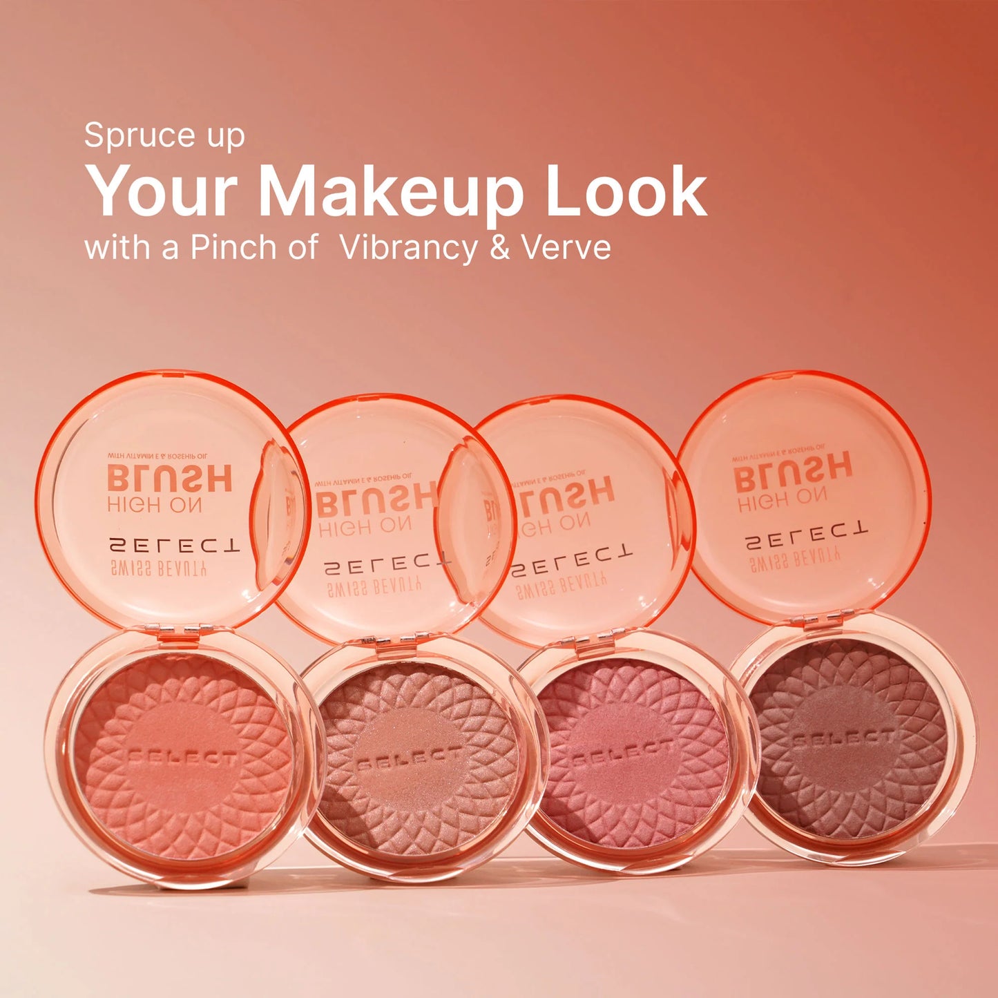 Swiss Beauty Select High On Blush - Pretty Peach - 8 gm