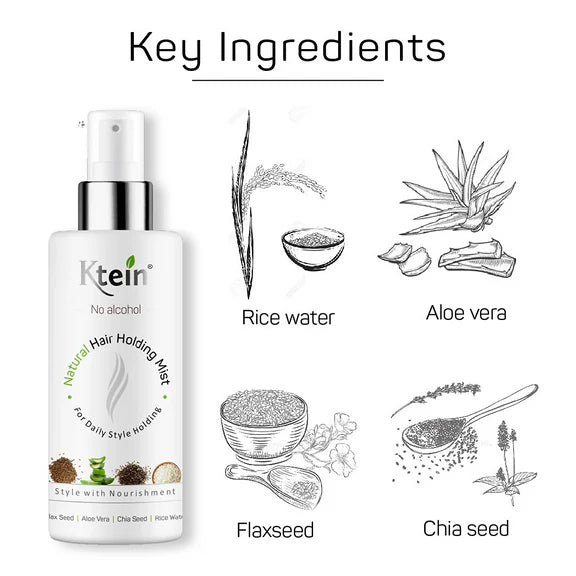 Ktein Natural Hair Holding Spray Without Alcohol - 100 ml