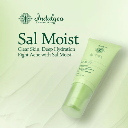 Indulgeo Essentials Sal Moist - Encapsulated Salicylic Acid Acne Healing Face Moisturiser 1.5% - 50 ml