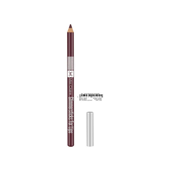 Miss Claire Glimmersticks For Lips - Burgundy L-04 - 1.8 gm