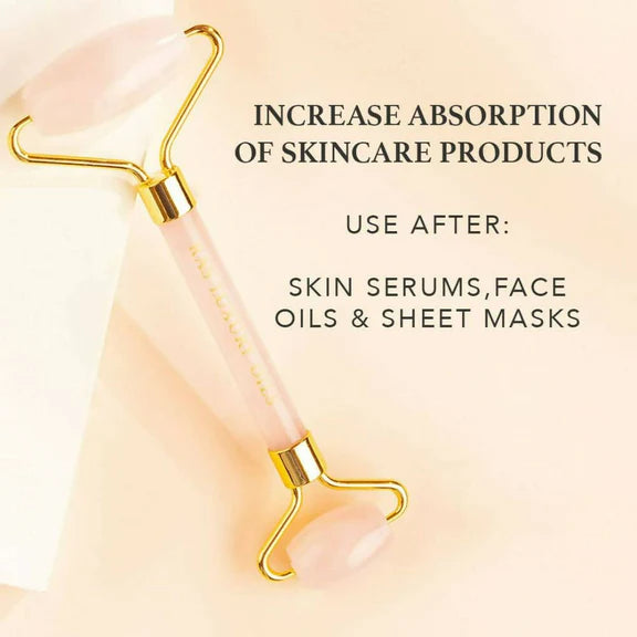 Ras Luxury Oils Rose Quartz Face Massager Roller