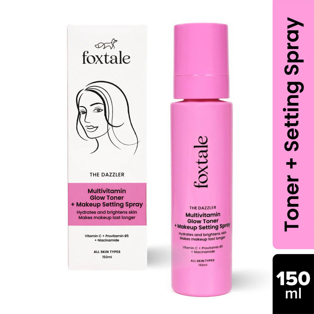 Foxtale The Dazzler Multivitamin Glow Toner + Makeup Setting Spray - 150 ml