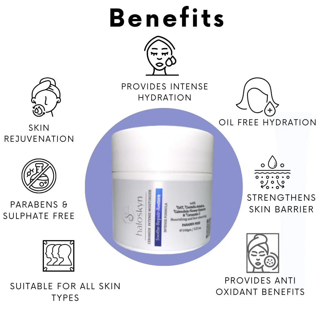 S for Skin - Haloskyn Ceramide Intense Moisturiser - 100 gm