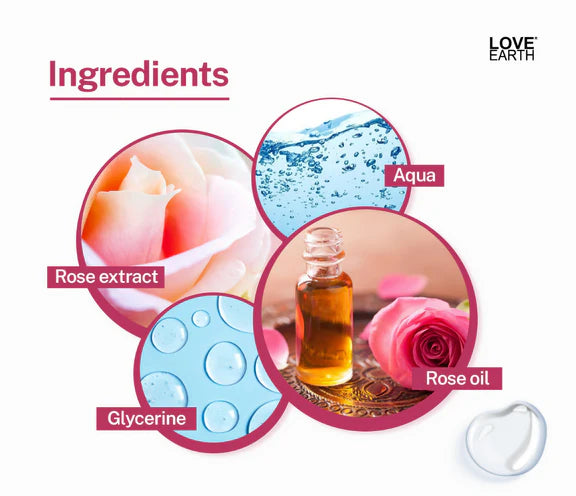Love Earth Rose Water - Face Mist - 100 ml