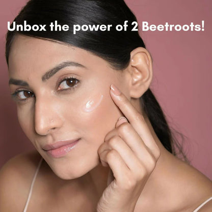 The Skin Diet Company Beetroot Moisturiser Lightweight, Non-Greasy - Dry/Oily Skin + Hyaluronic Acid - 15 ml