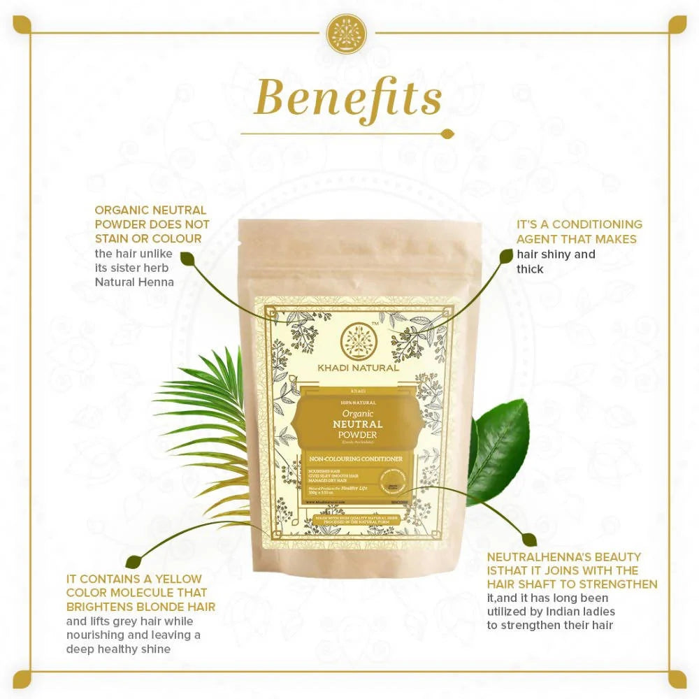 Khadi Natural Organic Neutral Powder - 100 gm