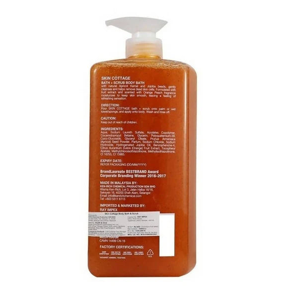 Skin Cottage Body Bath Scrub Orange Peach Essence - 400 ml