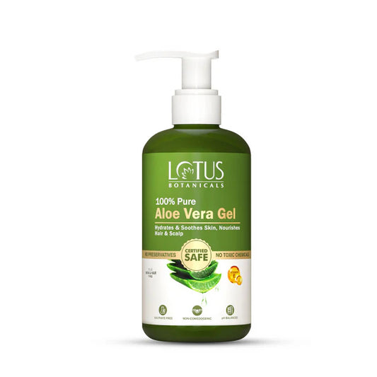 Lotus Botanicals 100% Pure Aloe Vera Gel With Vitamin E - 200 ml
