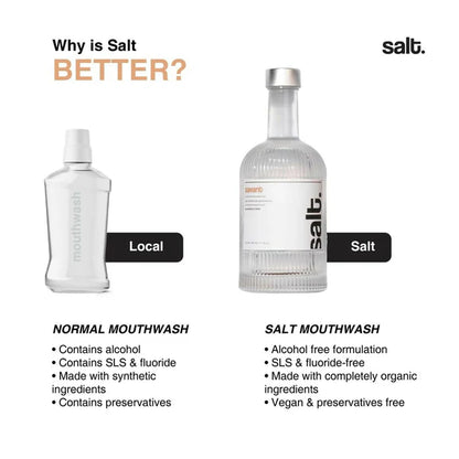 Salt. Oral Care Savant Mouthwash Advanced Gum Protection - Chamomile Mint Flavor - 330 ml