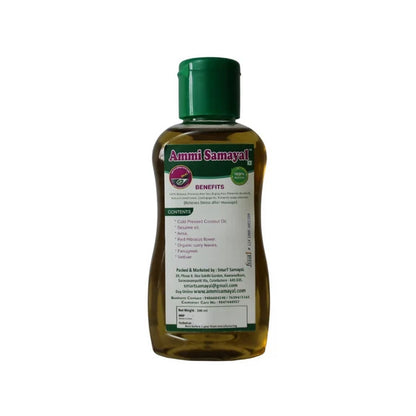 Ammi Samayal Organic Hibiscus and Curry Leaf Hair Oil - 100 ml