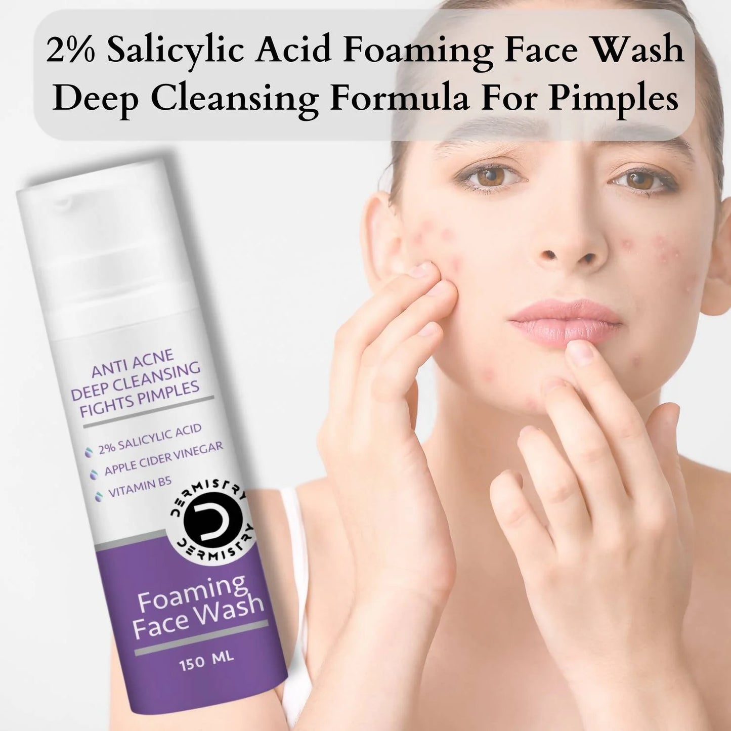 Dermistry Mattifying Moisturizer & Anti Acne Foaming Face Wash - combo