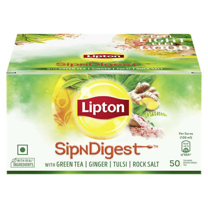 Lipton SipNDigest With Tulsi & Rock Salt Ginger Green Tea Bags