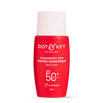 Dot & Key Strawberry Dew Tinted Sunscreen SPF 50+ PA++++ - 07 Caramel - 50 gm