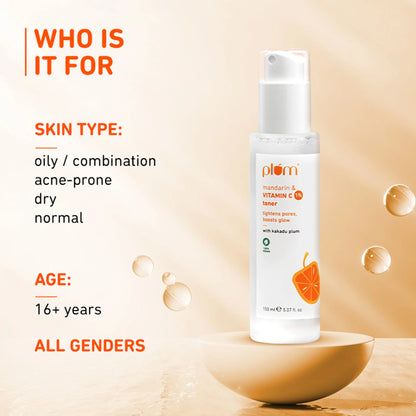 Plum 1% Vitamin C Toner With Mandarin & Kakadu Plum - 150 ml