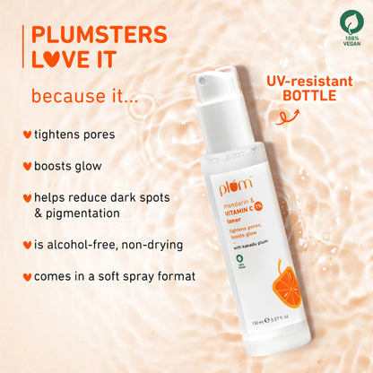 Plum 1% Vitamin C Toner With Mandarin & Kakadu Plum - 150 ml