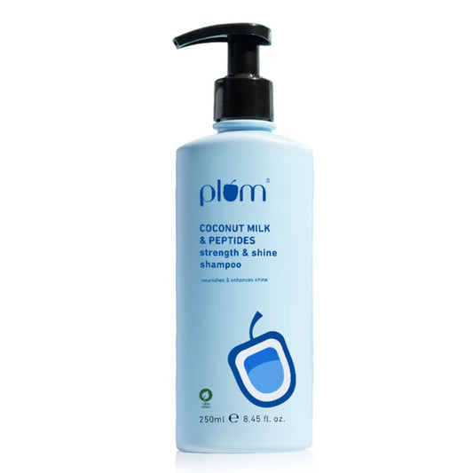 Plum Coconut Milk & Peptides Shampoo For Soft, Shiny Hair - 250 ml