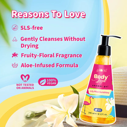 Plum BodyLovin Lily Miss Sunshine Shower Gel - 240 gm