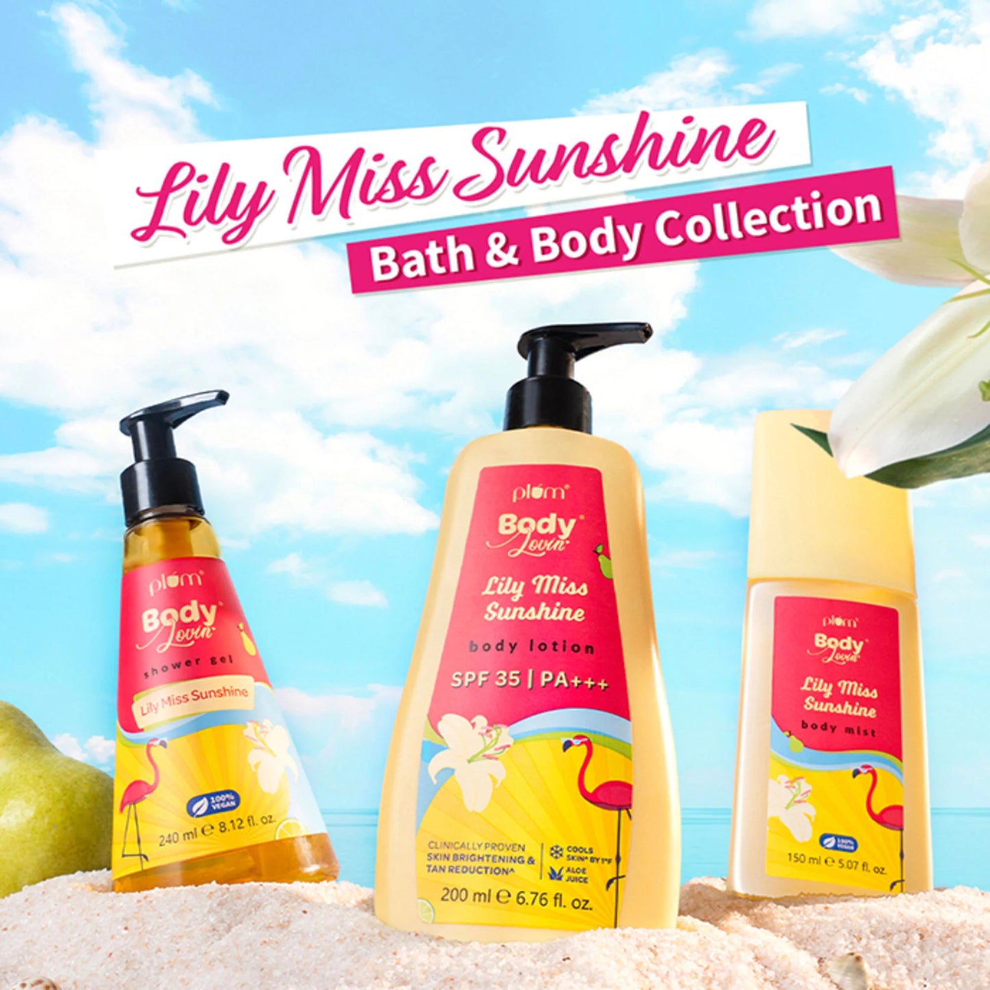 Plum BodyLovin Lily Miss Sunshine Shower Gel - 240 gm