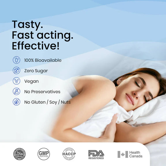 Wellbeing Nutrition Melts Restful Sleep Oral Strips-Calming Chamomile Lavender Flavor - 30 Strips
